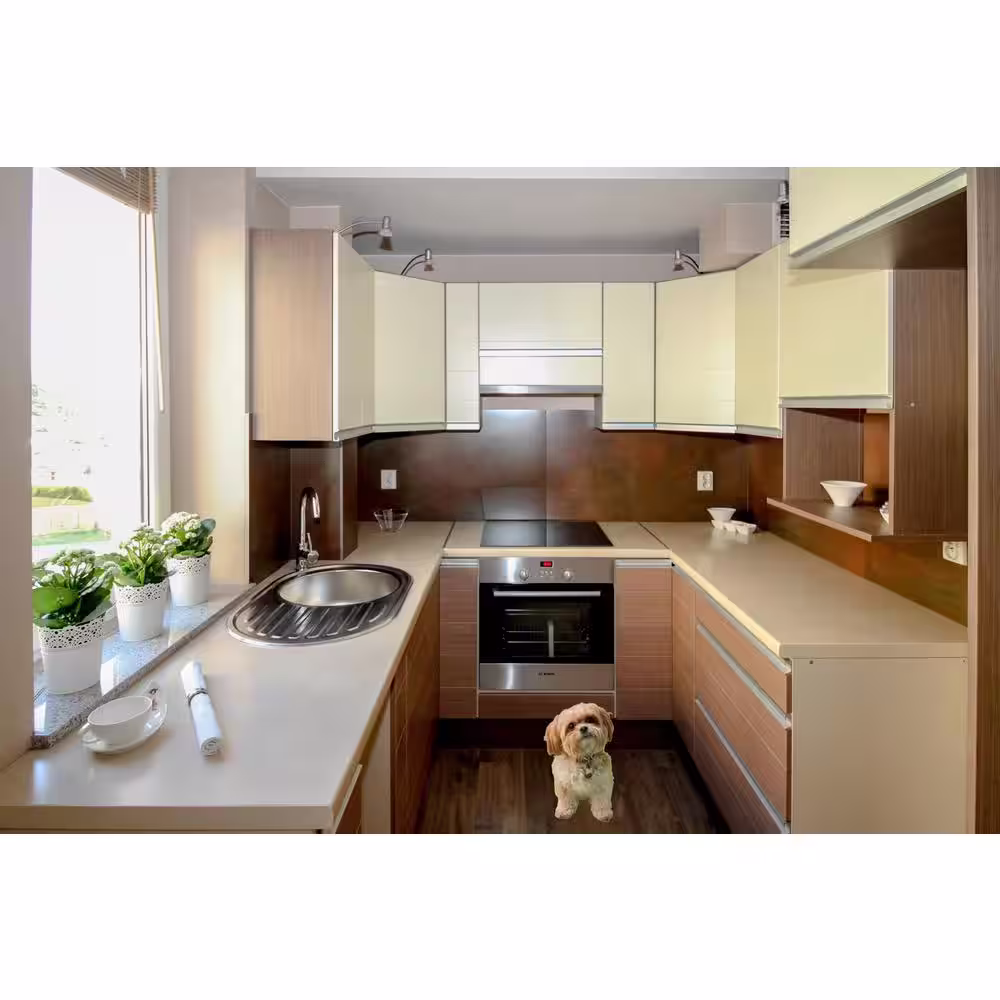 AMAX LIGHTING LED White Under Cabinet Puck Light with Power Cord