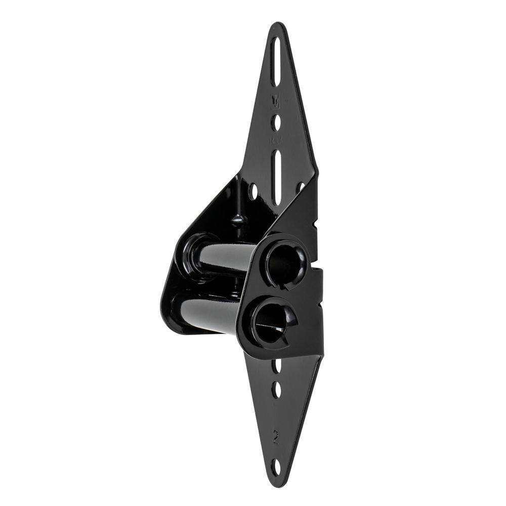 IDEAL SECURITY Black Garage Door Hinge for Second and Third Panels, Hinge 2 (3-Pack)