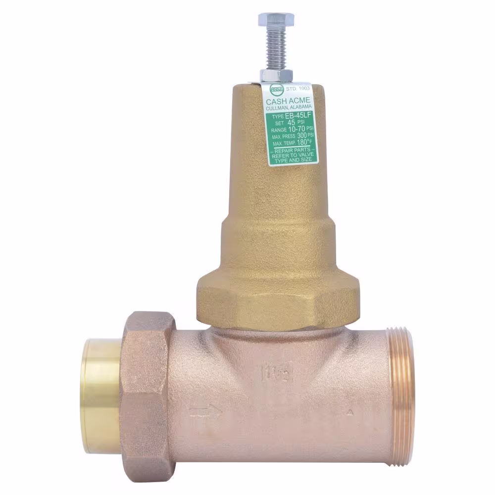 Cash Acme 1-1/2 in. Bronze EB-45 Single Union Pressure Regulating Valve