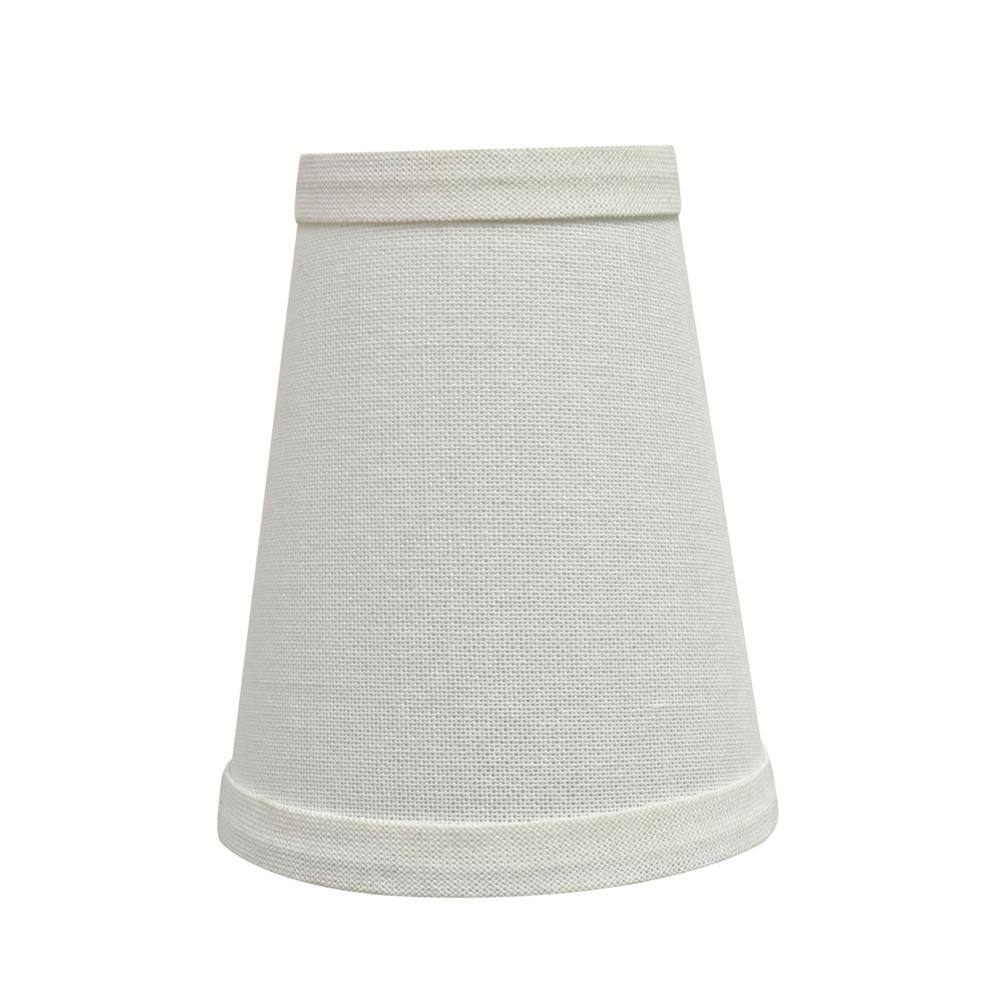 Aspen Creative Corporation 4 in. x 5 in. White Hardback Empire Lamp Shade (2-Pack)
