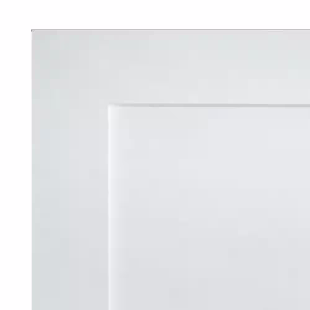Krosswood Doors 36 in. x 96 in. Shaker 1-Panel Primed Solid Hybrid Core MDF Interior Door Slab