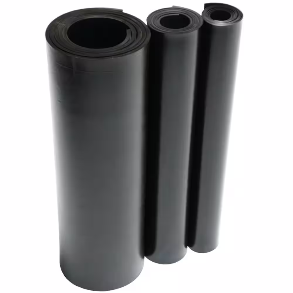Rubber-Cal EPDM 1/8 in. x 36 in. x 48 in. Commercial Grade 60A Rubber Sheet - Black