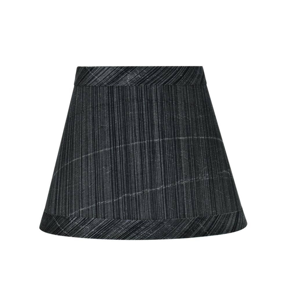 Aspen Creative Corporation 5 in. x 4 in. Grey and Black Hardback Empire Lamp Shade (5-Pack)