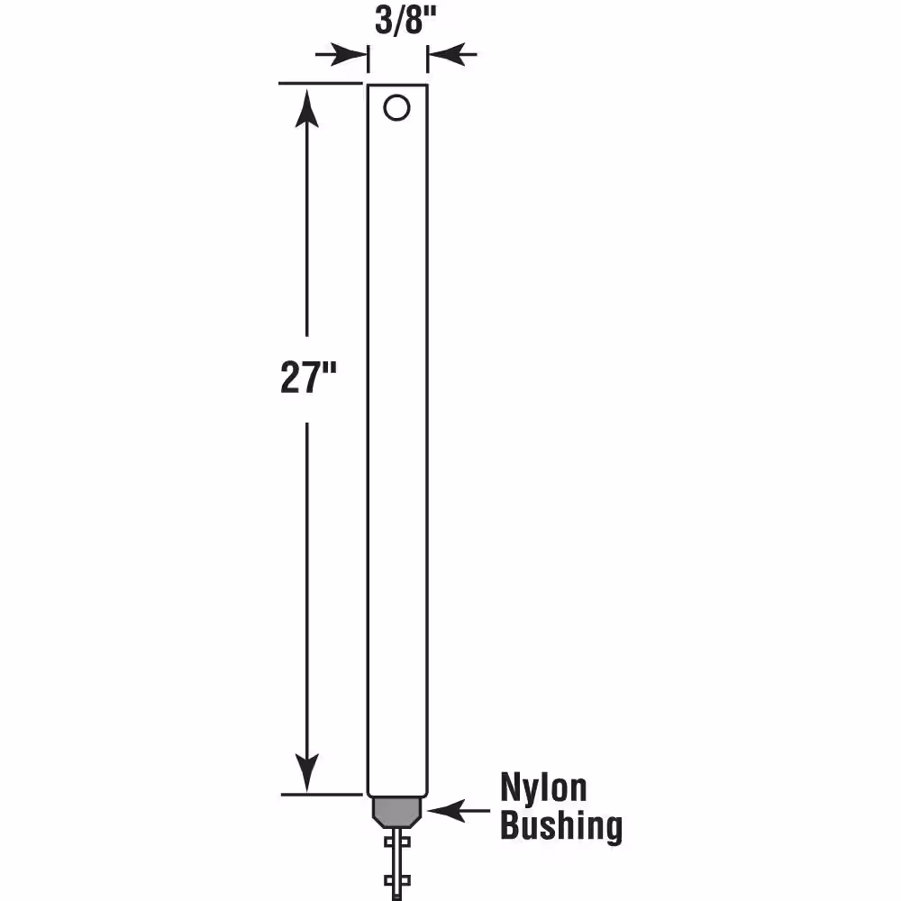 Prime-Line 27 in. Spiral Tilt Balance, Red Tip (Single Pack)