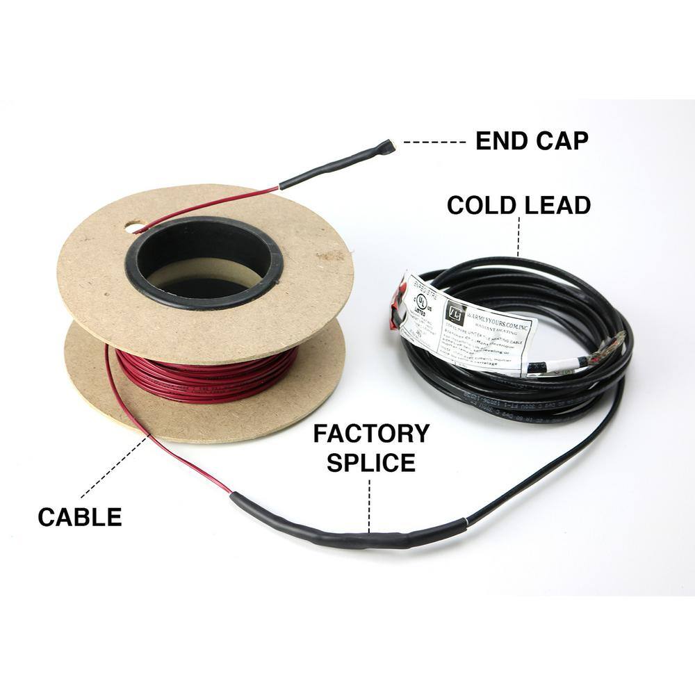 WarmlyYours TempZone 155 ft. Cable System with Touch Screen Thermostat (Covers 38.7 sq. ft.)