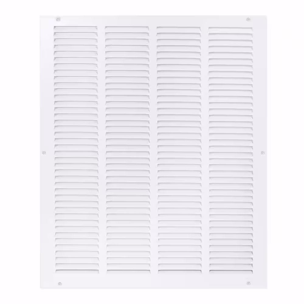 EZ-FLO 16 in. x 20 in. White Return Air Grille