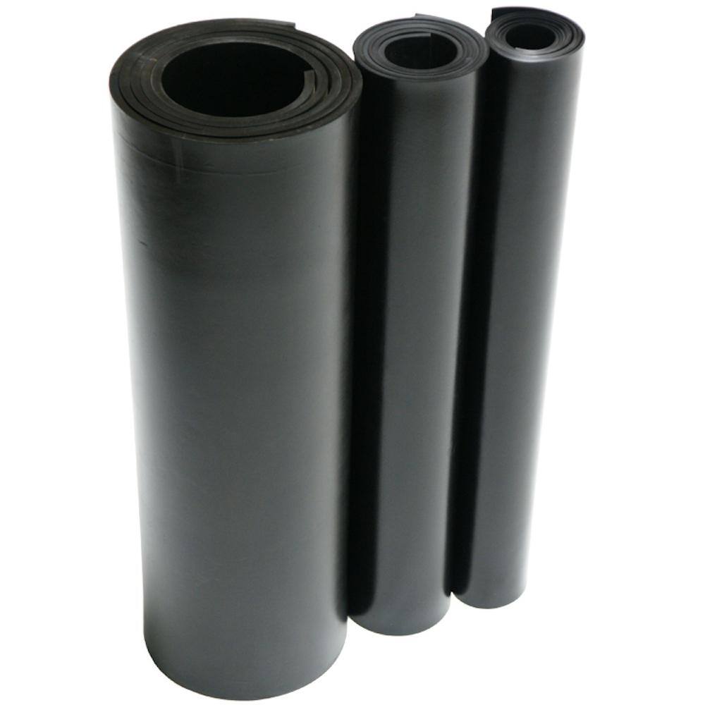 Rubber-Cal EPDM 1/4 in. x 36 in. x 120 in. Commercial Grade 60A Rubber Sheet - Black
