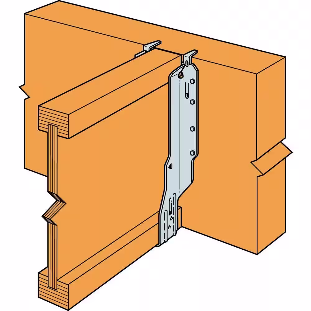 Simpson Strong-Tie IUS Galvanized Face-Mount Joist Hanger for 3-1/2 in. x 16 in. Engineered Wood
