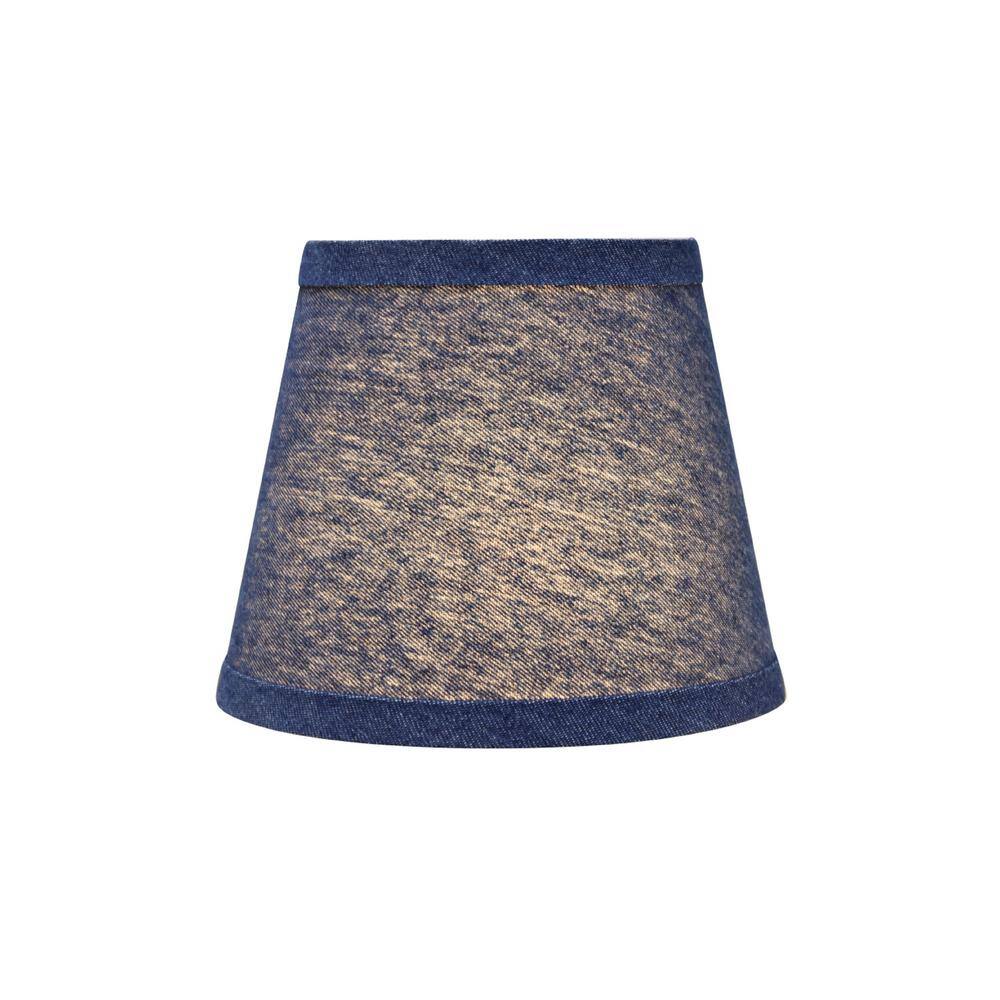 Aspen Creative Corporation 6 in. x 5 in. Washing Blue Hardback Empire Lamp Shade (2-Pack)
